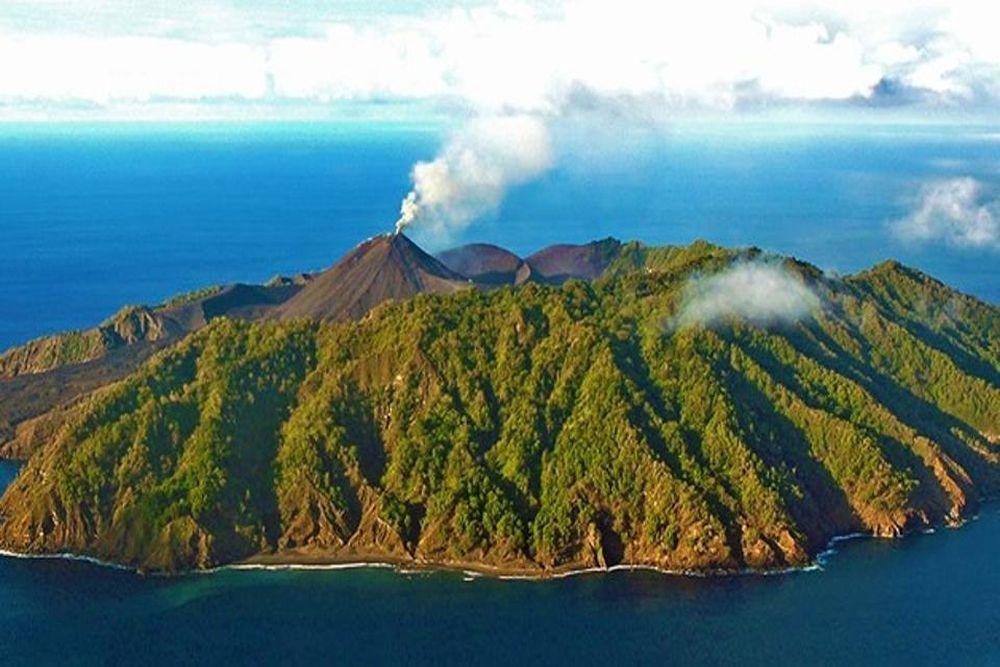 Barren Island active volcano